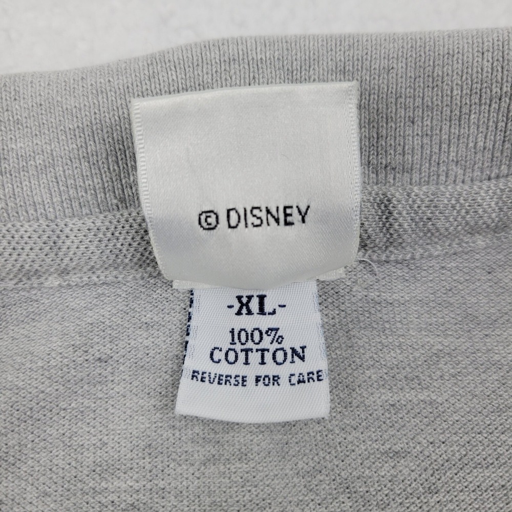 Vintage Disney Catalog‎ Embroidered Football Mickey Polo Shirt Mens XL Gray USA - Picture 5 of 9